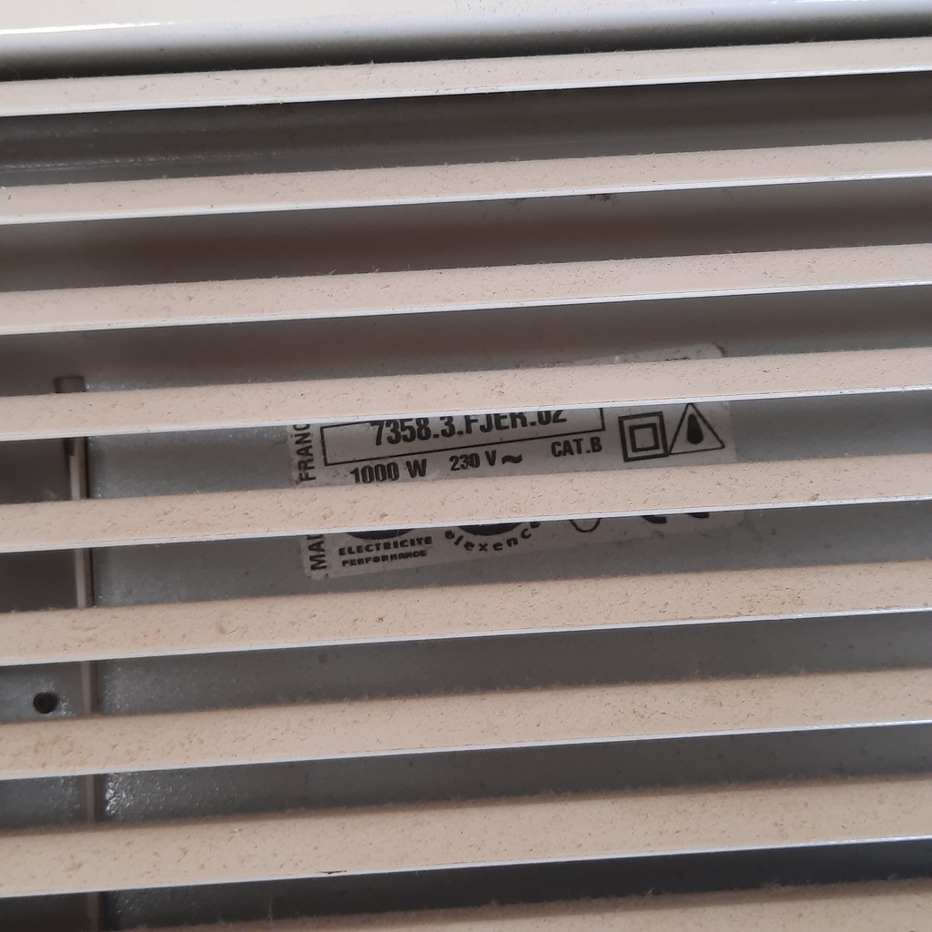 Radiateur Electrique 1000W - 44 x 41.5cm