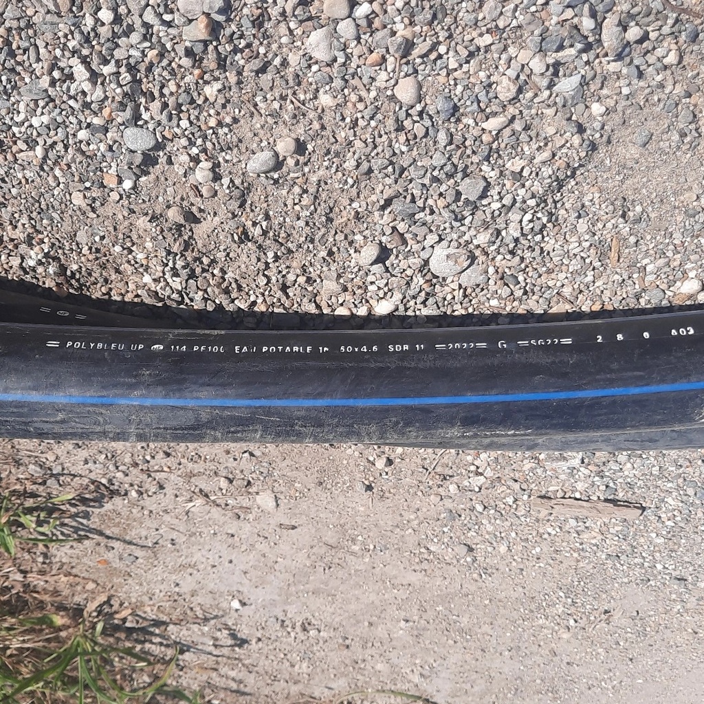 50m Tube Polybleu PE100 16bars - 50 x 4,6 mm
