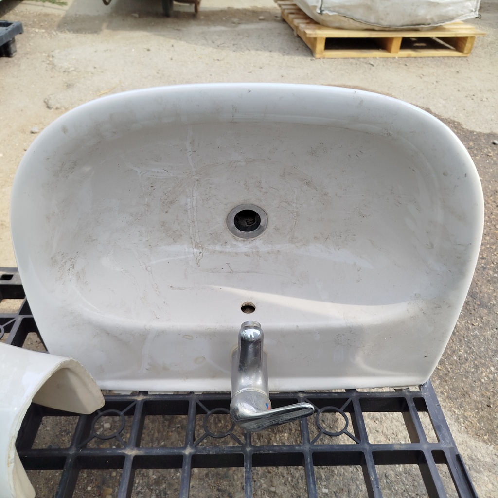 Lot  + Colonne Céramique - 83 x 56 x 45cm