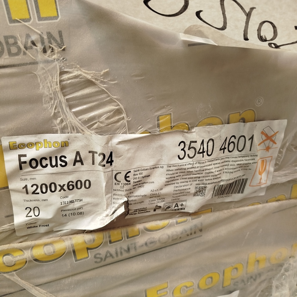 Lot Dalles Plafond Suspendu - 20.2m² - 1200 x 600 x 20mm