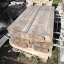 Préau Bois Massif + Poteaux Acier Galvanisé - 468m² - 60 x 6m + 18 x 6m