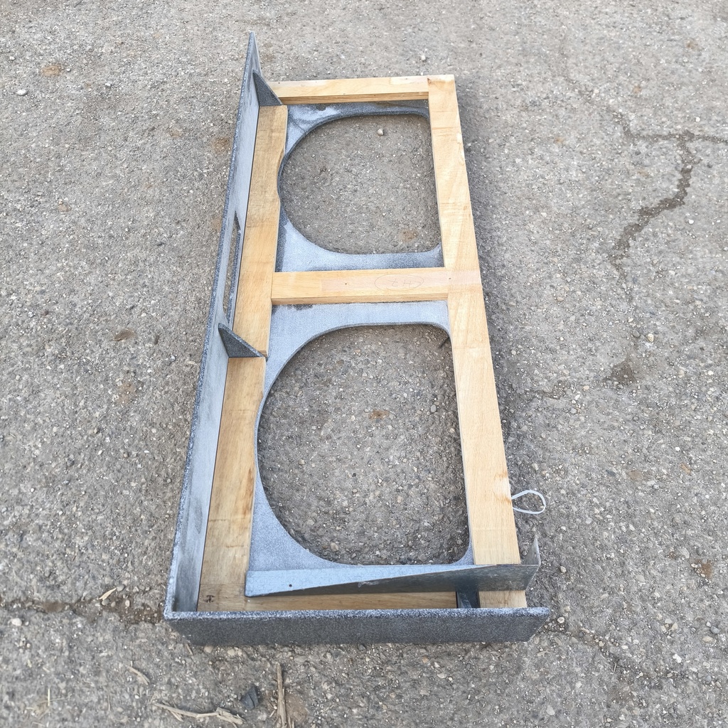 Plan Double Vasques Composite - 163.5 x 60 x 20cm