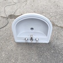 Lavabo + Colonne Céramique - 90 x 67 x 58cm