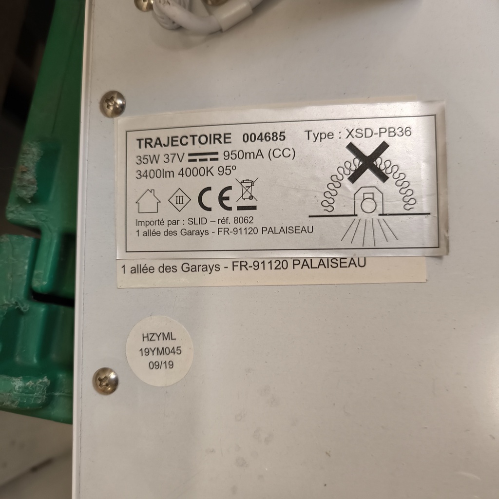 Dalle LED 35W - 60 x 60cm