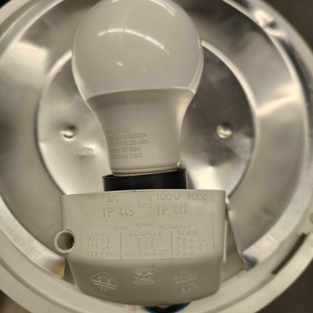 Hublot Verre LED 100W Max.