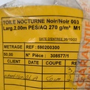 Tissu Occultant Noir M1 - 270g/m² - 2m