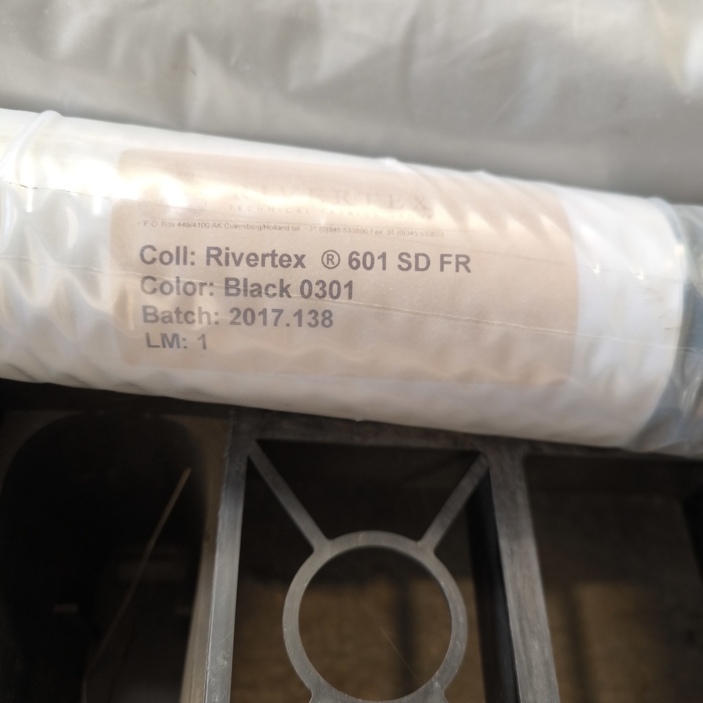 Tissu Rivertex Noir M1 - 315g/m² - 1.5 x 1m