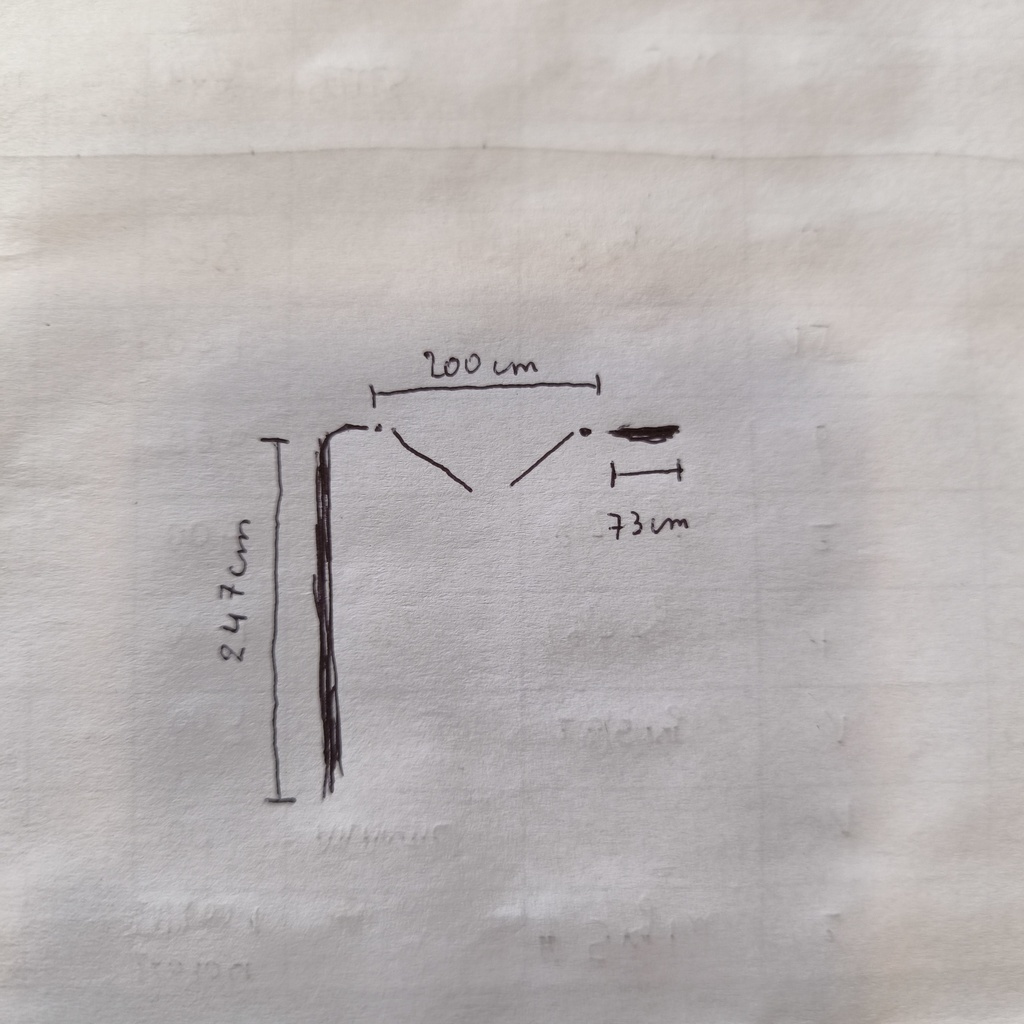 Garde-Corps En L + Portillon Acier Rouge - 273 x 247 x 110cm
