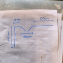 Garde-Corps En L + Portillon Acier Rouge - 685 x 145 x 110cm