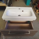 Meuble Bois + Vasque Céramique - 64 x 61.5 x 36.5cm