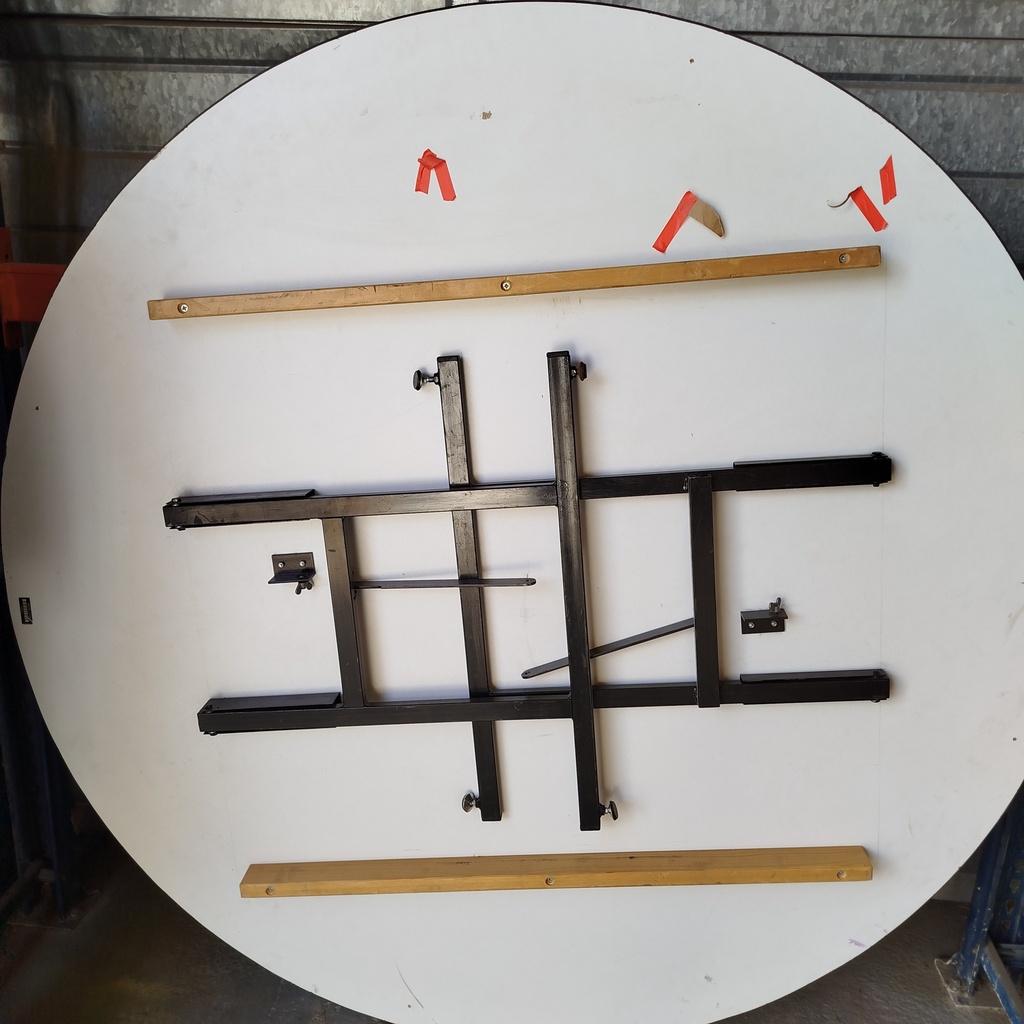 Table Bois Ronde Pieds Pliables - h : 75cm