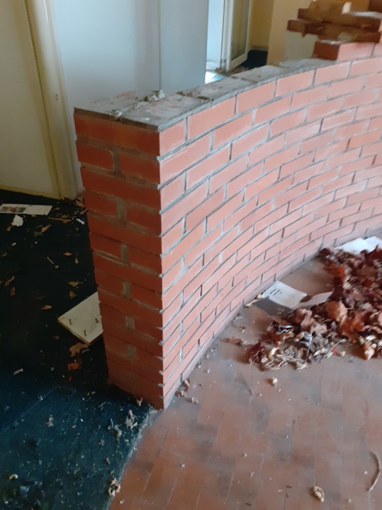 Bar Briques Rouge En Terre Cuite - 340 x 80 x 97cm