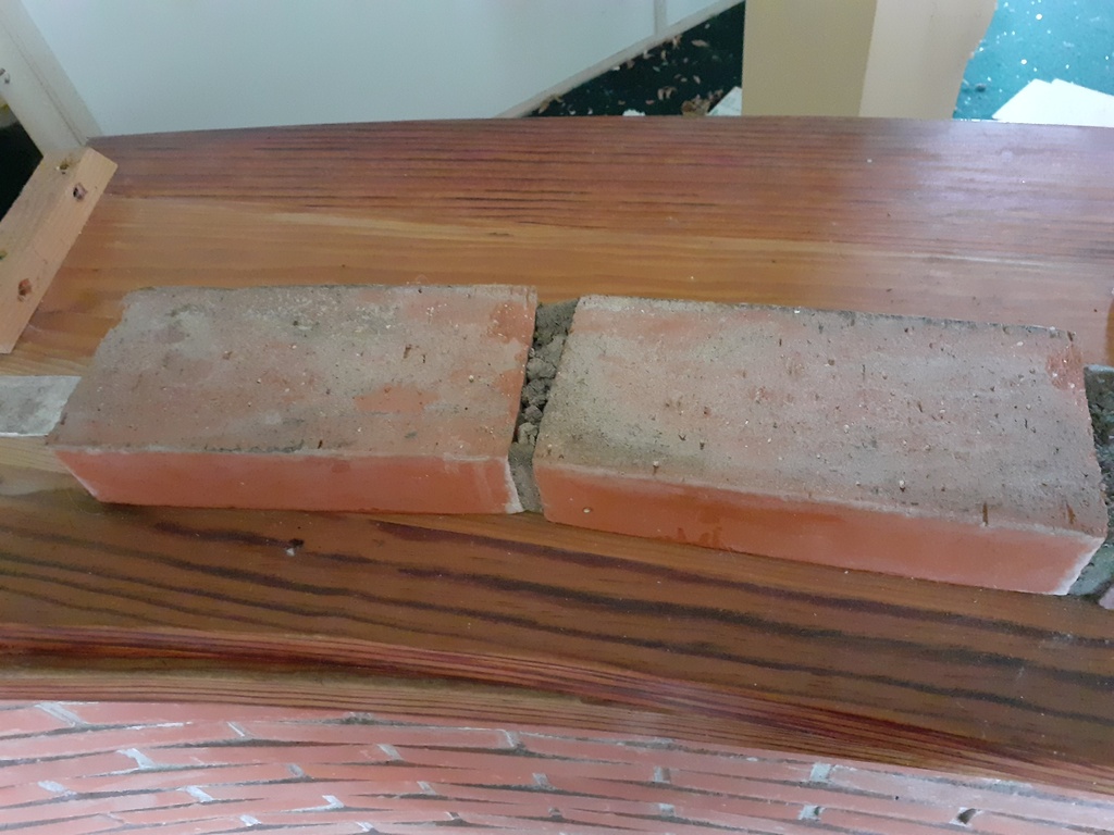 Bar Briques Rouge En Terre Cuite - 340 x 80 x 97cm