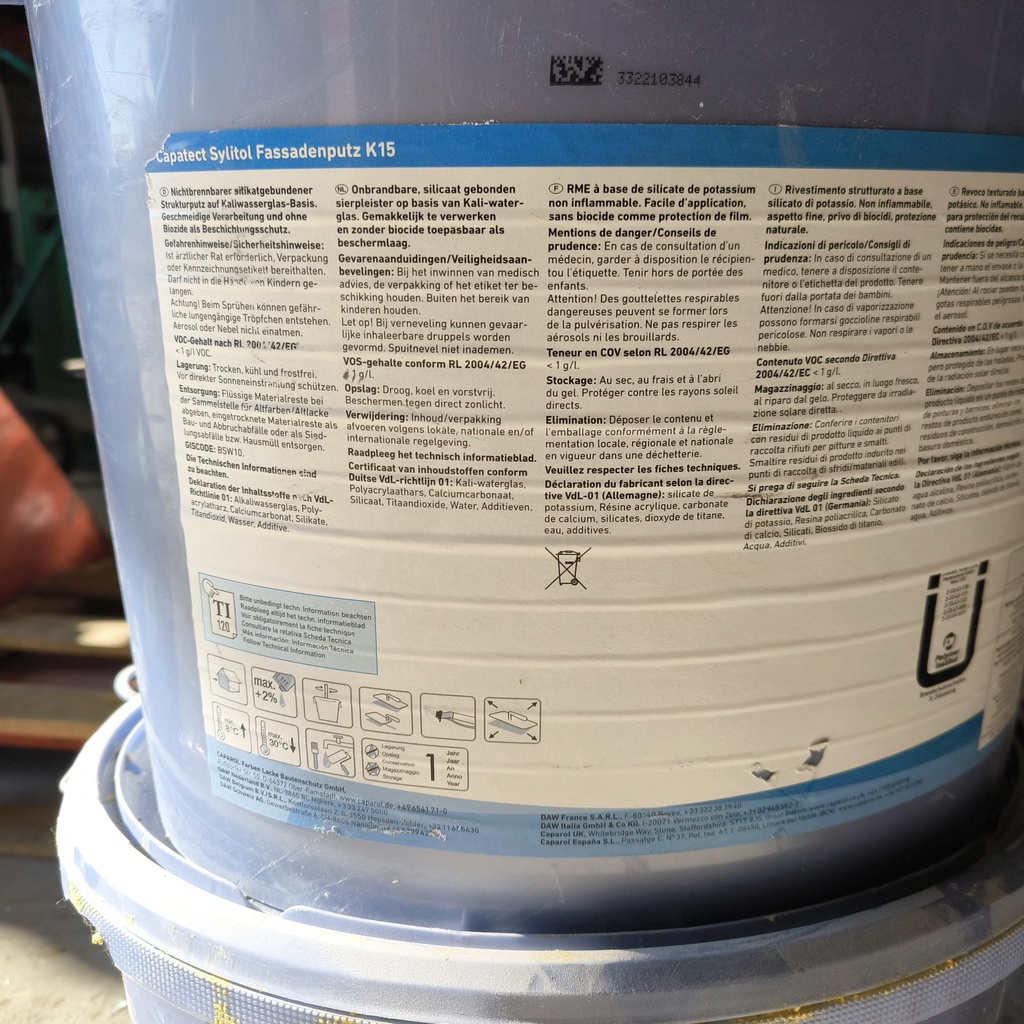 Enduit De Finition Caparol Sylitol K15 - 25kg