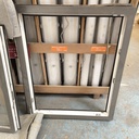 Fenêtre PVC Gris 1 Vantail Oscillo-Battant - 1120 x 940 x 40mm