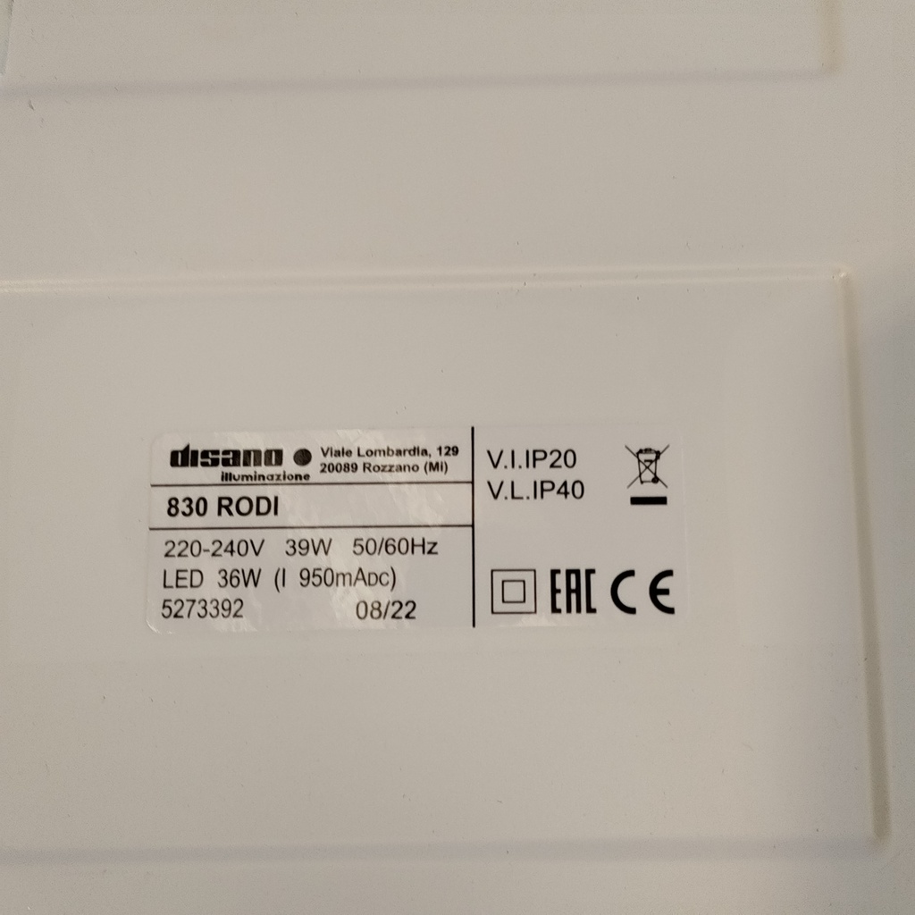 Dalle LED 39W - 60 x 60cm