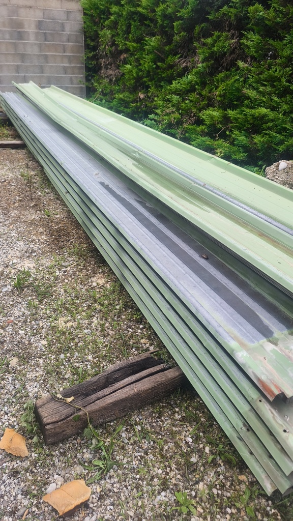 TOLE BAC ACIER ISOLE 7.5x1 m 1200m²