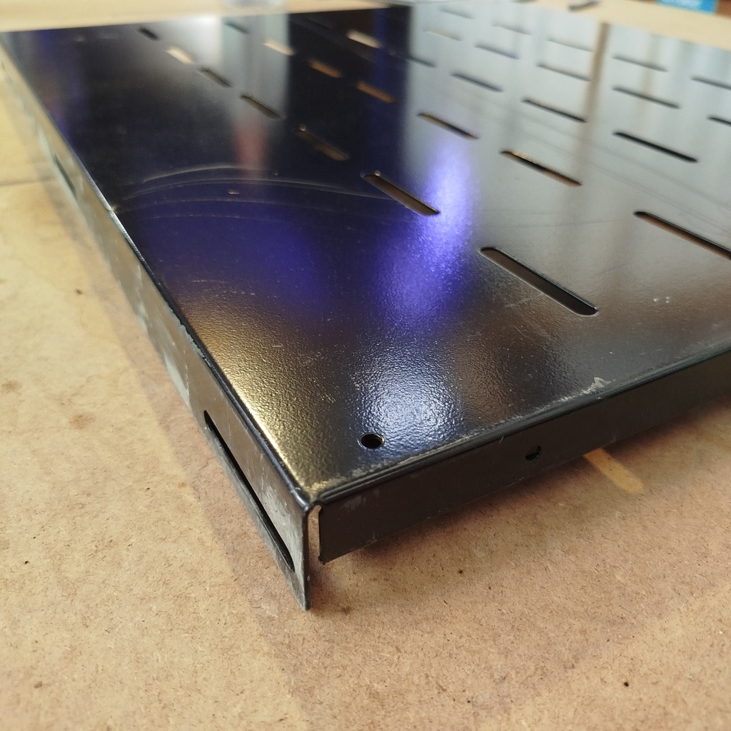 Plateau Acier Noir - 55 x 49 x 1.9cm