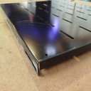 Plateau Acier Noir - 55 x 49 x 1.9cm