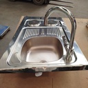 Evier Inox + Plaques Cuisson - 100 x 60 x 14cm