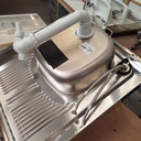 Evier Inox + Plaques Cuisson - 100 x 60 x 14cm