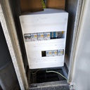 Borne De Distribution Electrique 32A Triphasé 6 Prises P17 REDILEC - 100 x 40 x 30cm