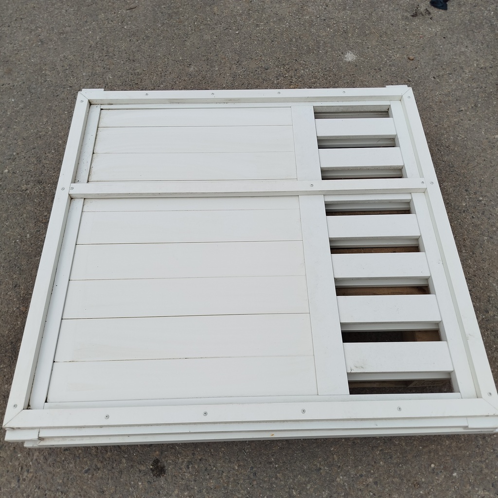 Portail PVC Battant Ajouré - 150 x 150 x 7cm