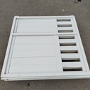 Portail PVC Battant Ajouré - 150 x 150 x 7cm