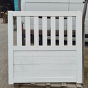 Portail PVC Battant Ajouré - 150 x 150 x 7cm