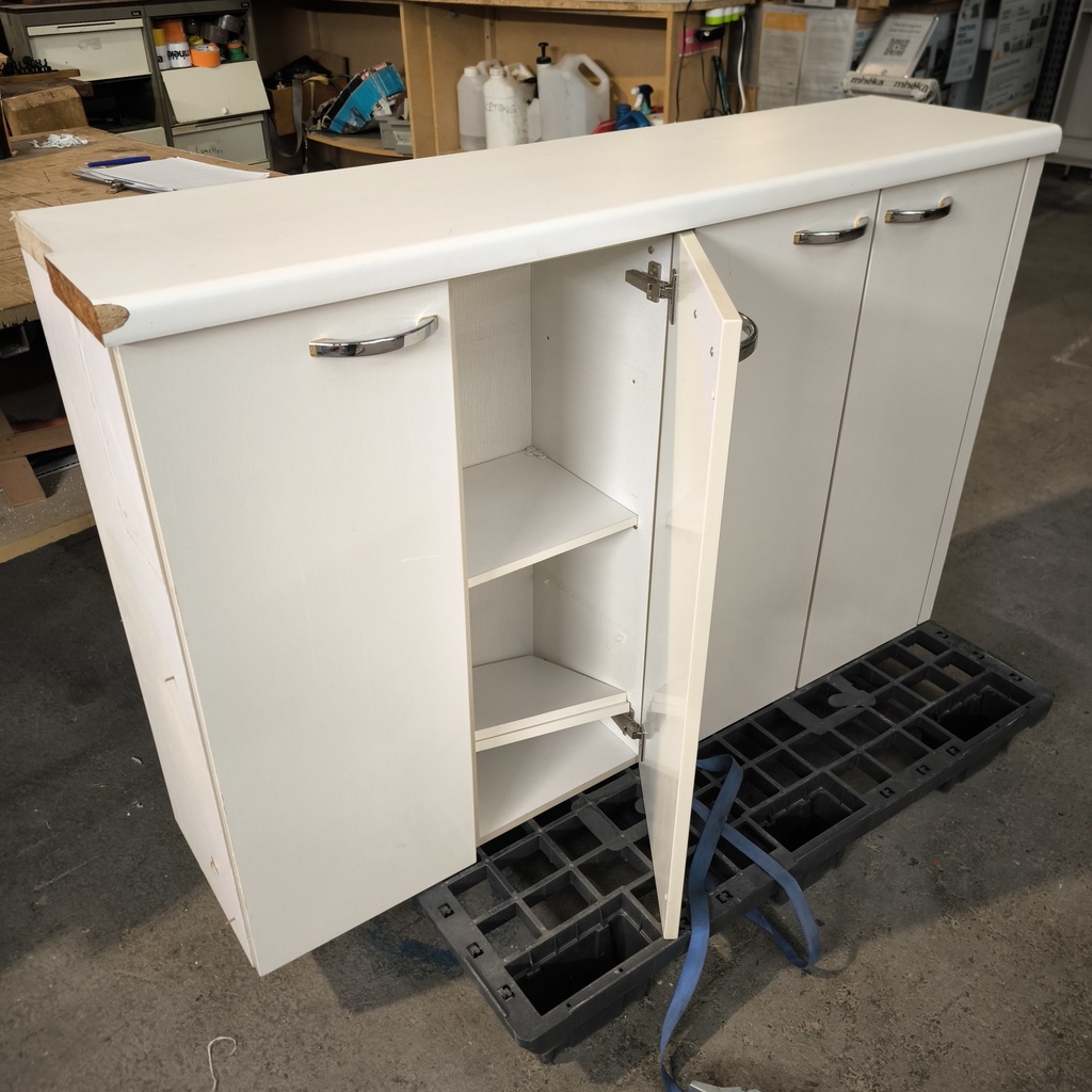 Meuble De Cuisine Aggloméré Blanc - 144 x 95 x 37cm