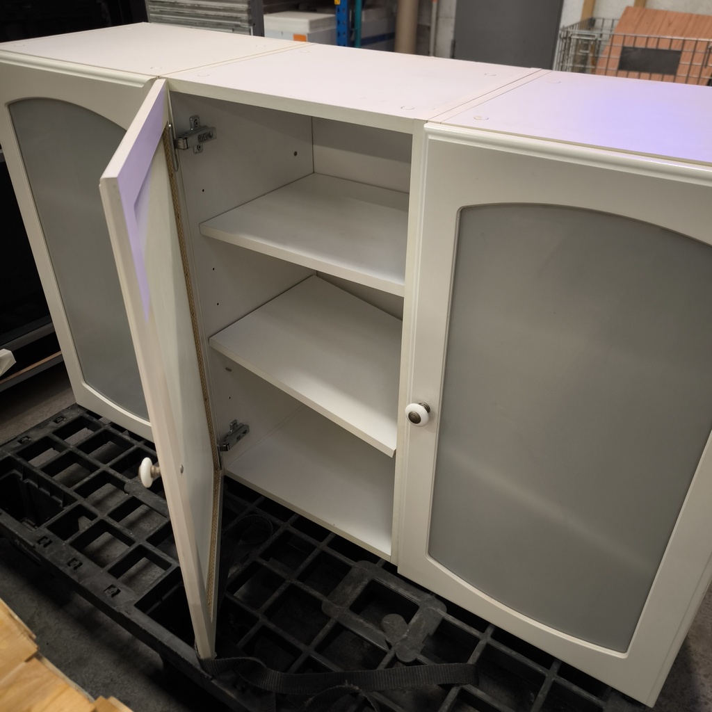 Meuble De Cuisine Haut Aggloméré Blanc - 121 x 71 x 36cm