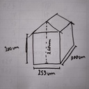 Cabane Bois - 7.5m² - 300 x 260 x 253cm