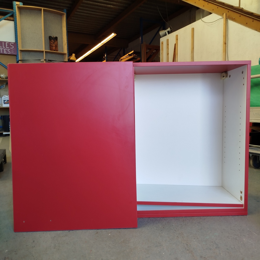 Caisson Haut Murale Rouge - 120x81.5x35.5 cm