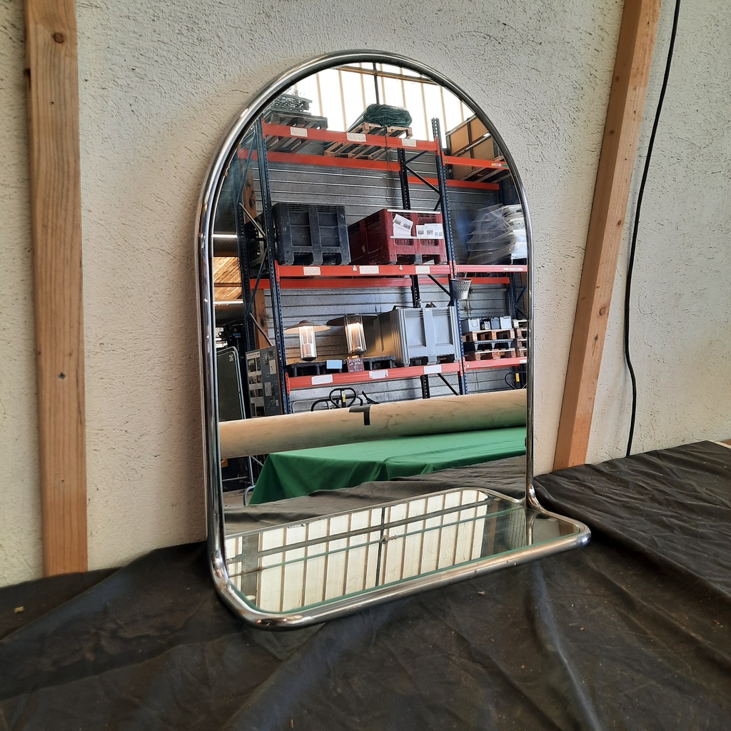 Miroir + Tablette Verre - 70x57x17cm