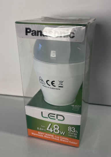 Ampoule Panasonic LED B22 8W eq 48W