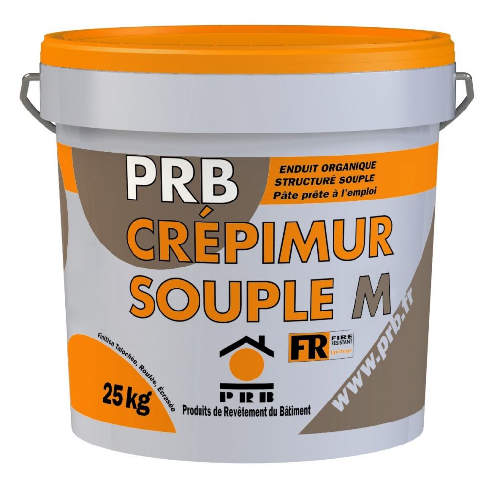 Enduit Organique Blanc PRB CREPIMUR SOUPLE M 7.46kg