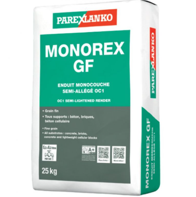 -25% Enduit Monocouche Semi-Allégé MONOREX GF - 25kg