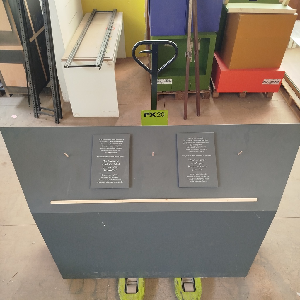 Module Pupitre Anthracite MDF  - 170 x 100 x 50cm