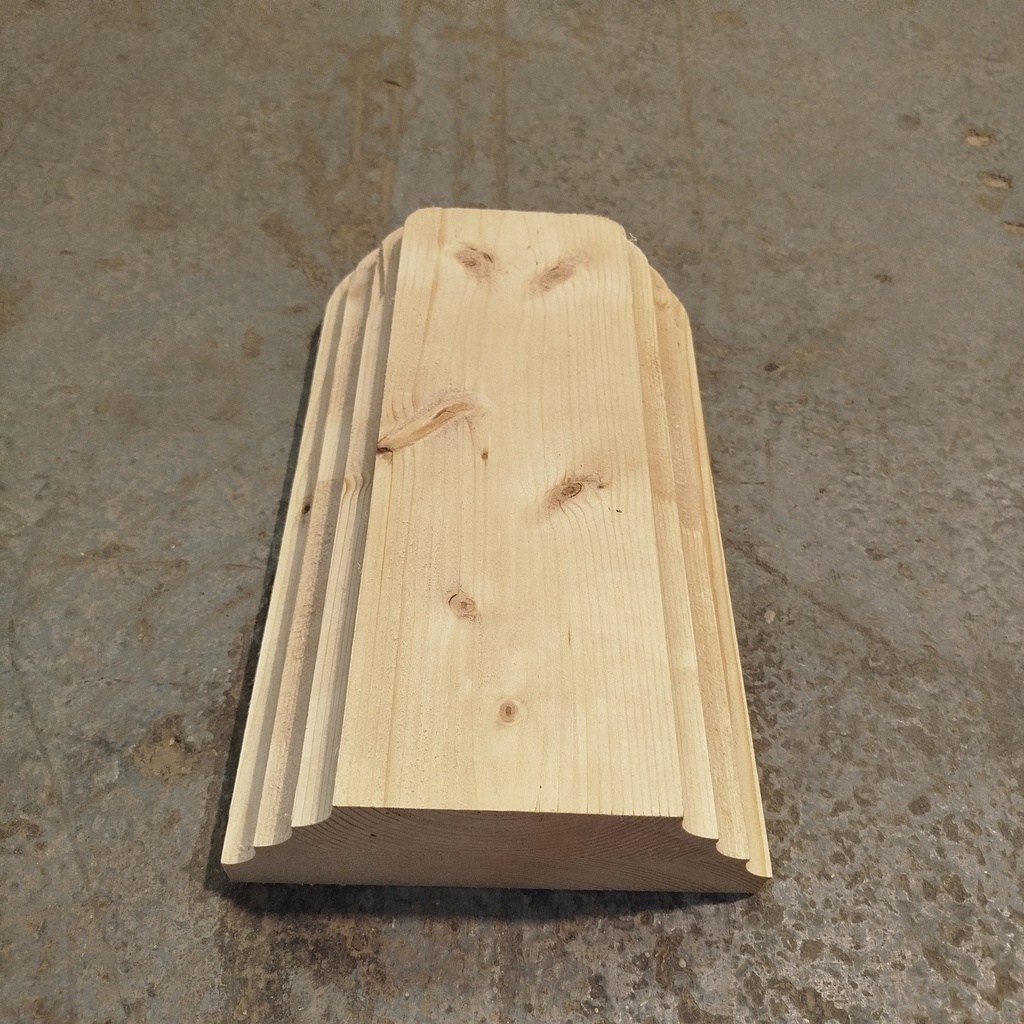 Bloc Bois Massif Arrondi - 37.5 x 20 x 8cm 