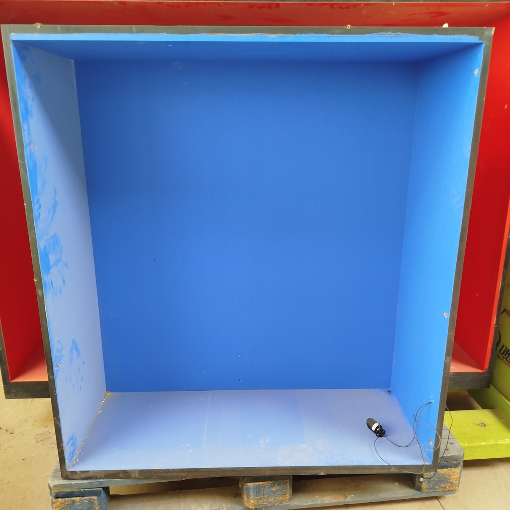 Module MDF Bleu Avec Alcôve - 114 x 104 x 40cm 