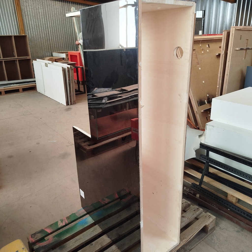 -50% Module Scénographie Dibond Miroir - 151 x 78 x 36cm 