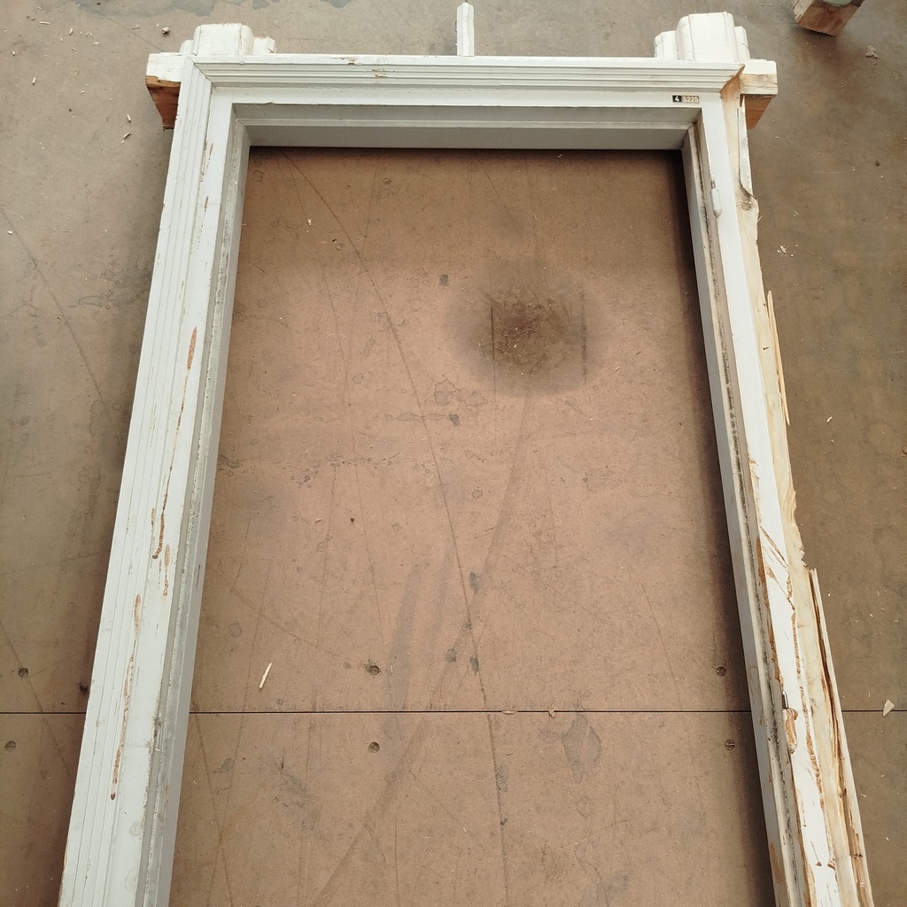 Cadre Porte Ancien Bois Massif  - 224 x 96.5 x 9.5cm