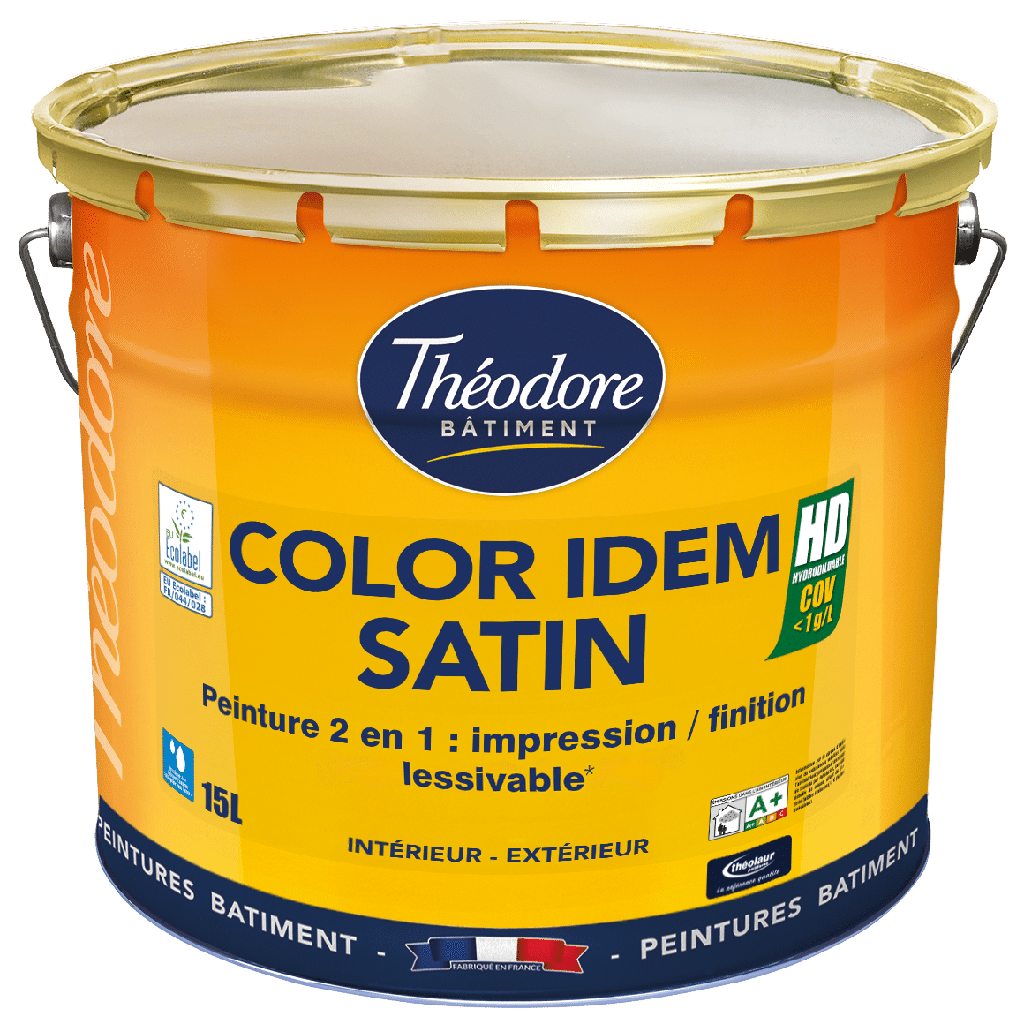 Peinture Int Acrylique Blanc Satin THEODORE ColorIDEM 3.5L