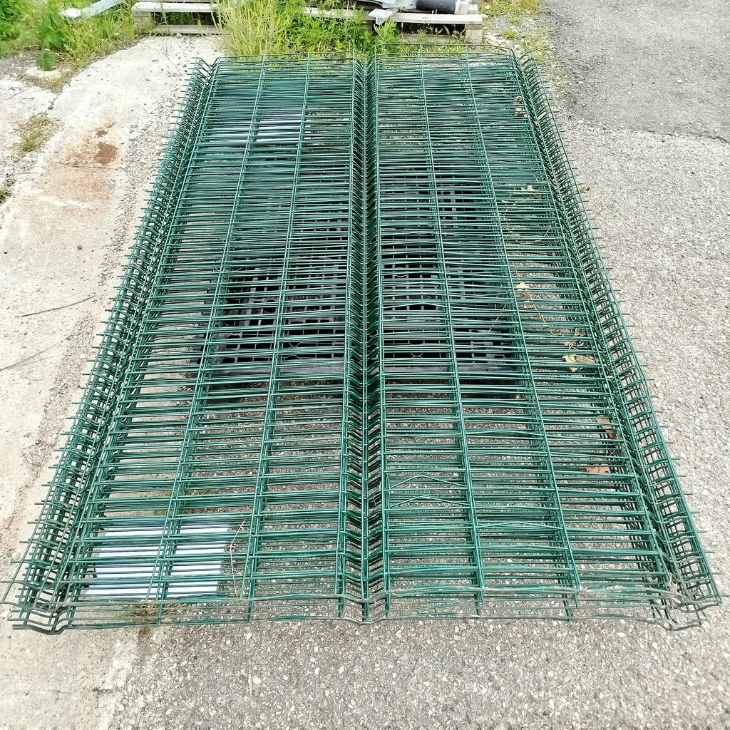 Panneau Grillage Rigide Vert - 250 x 153cm 