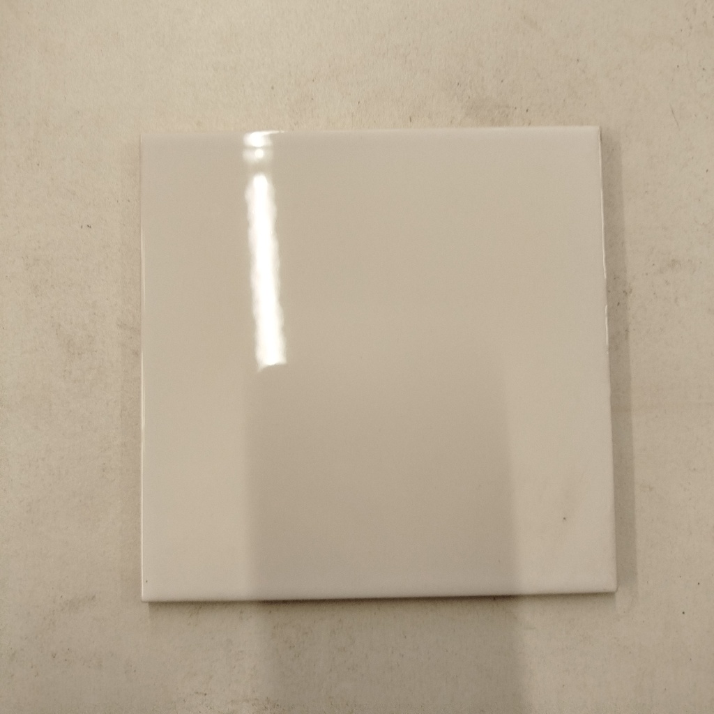 Lot Faïence Blanc - 3m² - 15 x 15 x 0.7cm