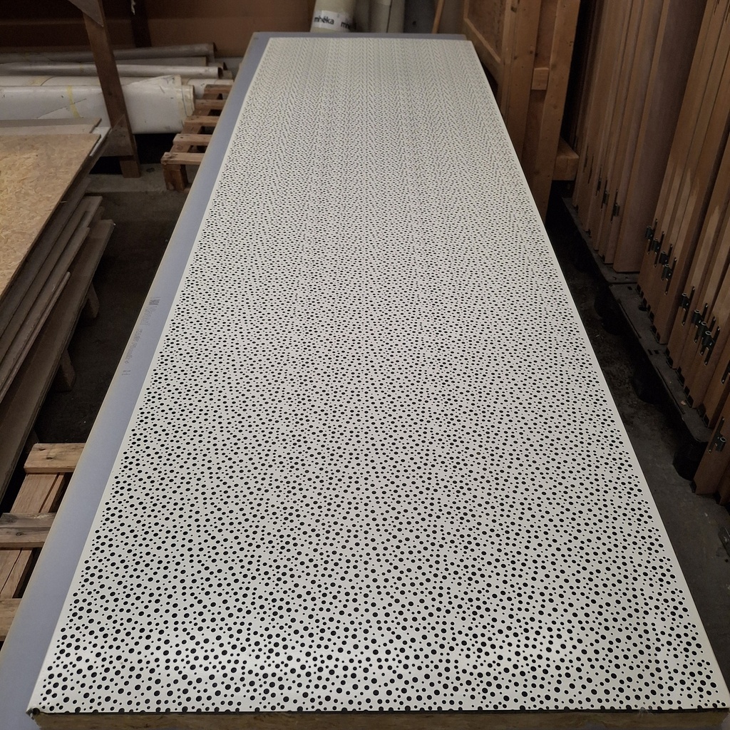 Panneau Acoustique Alu Perforé + Laine De Verre - 270 x 80 x 0.45cm