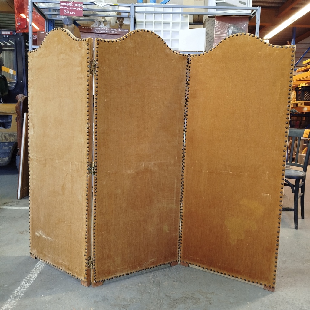 -25% Paravent Velours Ocre - 160 x 125cm