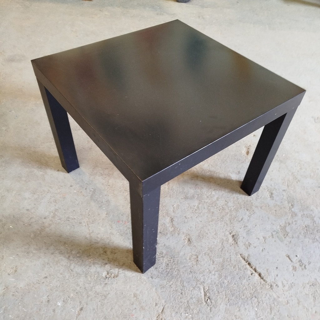 Table Basse Carrée Noire