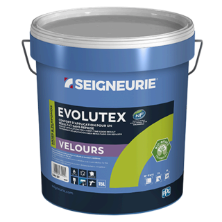 Peinture Int Acrylique Marron SEIGNEURIE EVOLUTEX Velours Mixte 1L