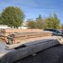 Préau Douglas + Poteaux Acier Galvanisé - 468m² - 60 x 6m + 18 x 6m